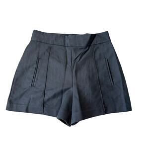 ZARA Basics Black shorts; size Large, High waist; pockets